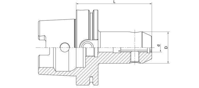 SPECIFICATION OF DIN 69893 END MILL HOLDER WHISTLE NOTCH