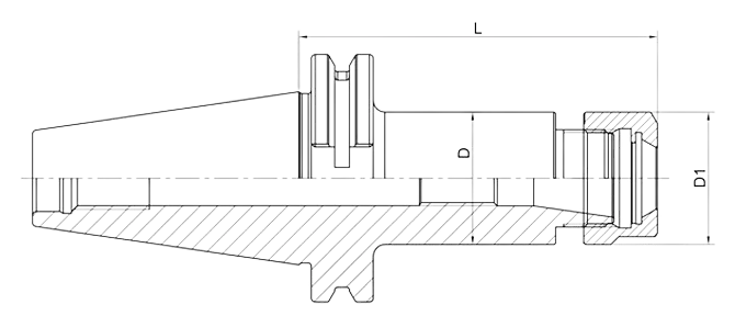 SPECIFICATION OF DIN 69871 ER COLLET CHUCK WITH HEX NUT