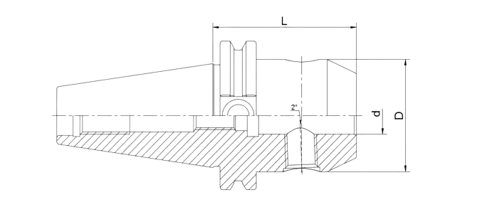 SPECIFICATION OF DIN 69871 END MILL HOLDER WITH COOLANT CHANNELS