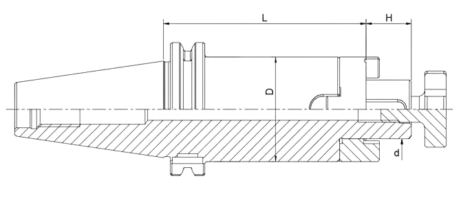 SPECIFICATION OF DIN 69871 COMBI SHELL MILL HOLDER