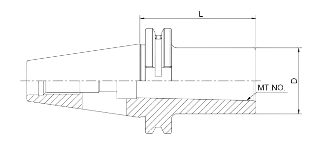 SPECIFICATION OF DIN 69871 MORSE TAPER ADAPTER WITH TANG