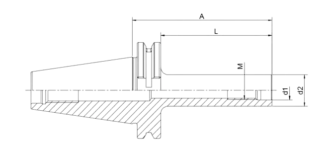 SPECIFICATION OF DIN 69871 SCREW-IN MILLING CUTTER HOLDER