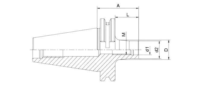 SPECIFICATION OF DIN 69871 SCREW-IN MILLING HOLDER