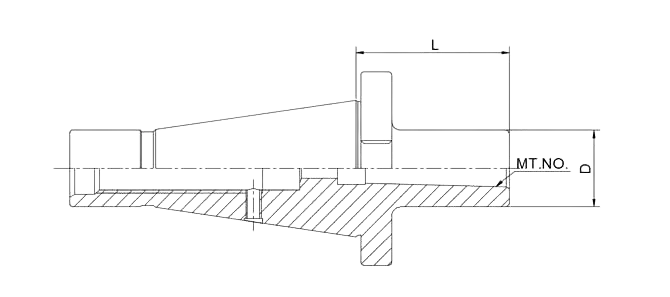 SPECIFICATION OF DIN2080 MORSE TAPER ADAPTER WITH DRAWBAR