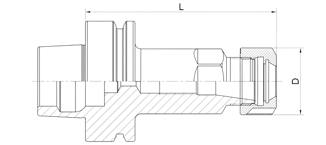 SPECIFICATION OF DIN 69893 (ISO 12164) HSK-F ER COLLET CHUCK