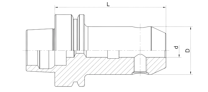 SPECIFICATION OF DIN 69893 (ISO 12164) HSK-F END MILL HOLDER WELDON