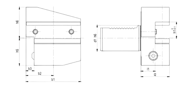 SPECIFICATION OF RADIAL HOLDER FORM B4 INVERTED LEFT, SHORT