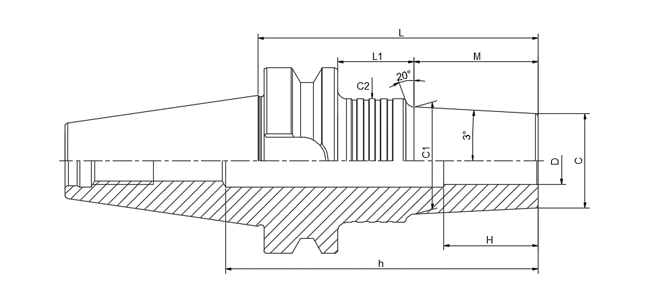 SPECIFICATION OF SHRINK FIT ER COLLET EXTENSION