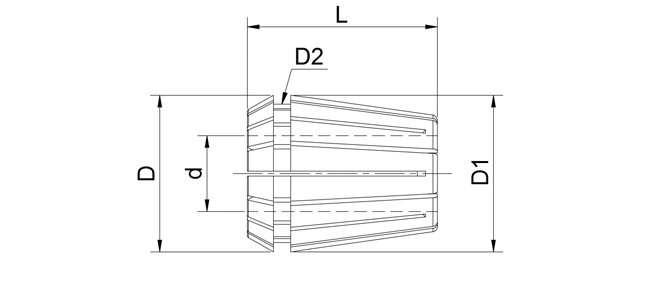 SPECIFICATION OF SHRINK FIT ER COLLET