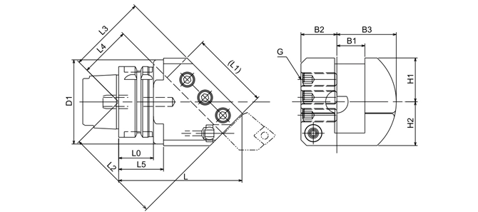 SPECIFICATION OF HSK･T TURNING TOOLS FOR EXTERNAL AND FACING