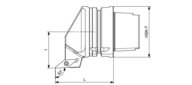 SPECIFICATION OF HSK-T TURNING TOOL SVJBR | SVJBL | SVJCR | SVJCL 93°/35°