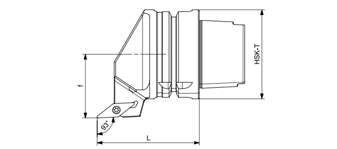 SPECIFICATION OF HSK-T TURNING TOOL SVUBR | SVUBL | SVUCR | SVUCL 93°/35°