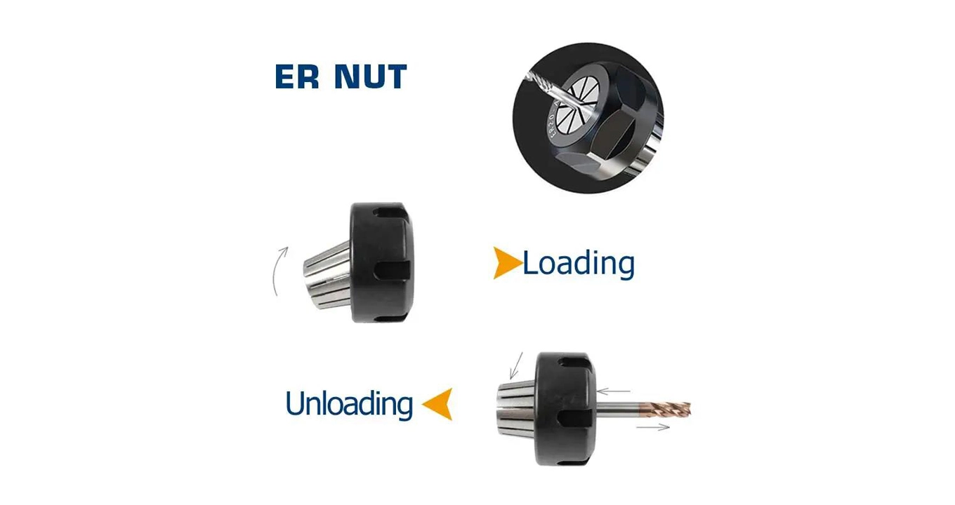 ER Nut of Collet Cut