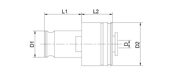 SPECIFICATION OF TAPPING COLLET WITH CLUTH, METRIC