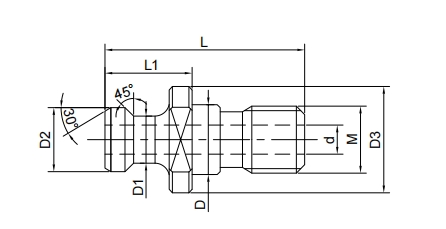 SPECIFICATION OF MAZAK PULL STUD