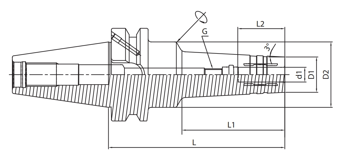 SPECIFICATION OF BT HYDRAULIC CHUCK FOR MOULD