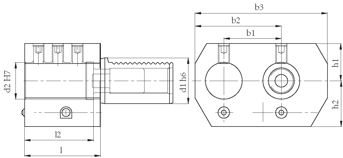 SPECIFICATION OF Double Boring Bar Holder, Left