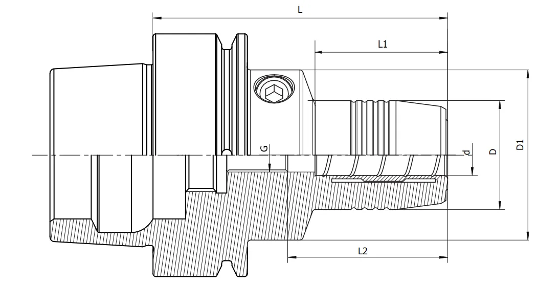 SPECIFICATION OF HSK-F HYDRAULIC CHUCK STANDARD