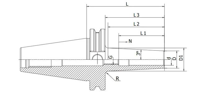 SPECIFICATION OF SK SHRINK FIT CHUCK 3°