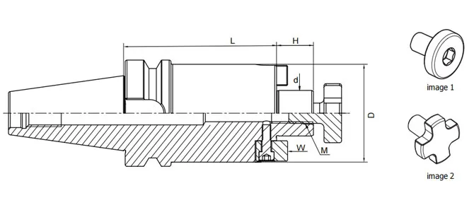SPECIFICATION OF BBT FACE MILL HOLDERS