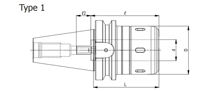 SPECIFICATION OF BT Power Milling Chuck
