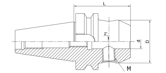 SPECIFICATION OF END MILL HOLDER WHISTLE NOTCH