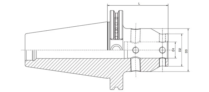 SPECIFICATION OF DIN 69871 UM ADJUSTABLE TOOL HOLDER