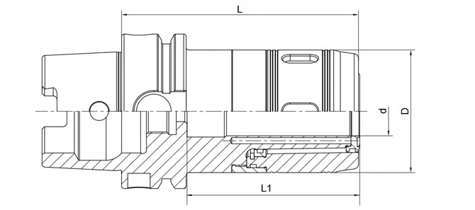 SPECIFICATION OF DIN 69893 HSK-A POWER CHUCK