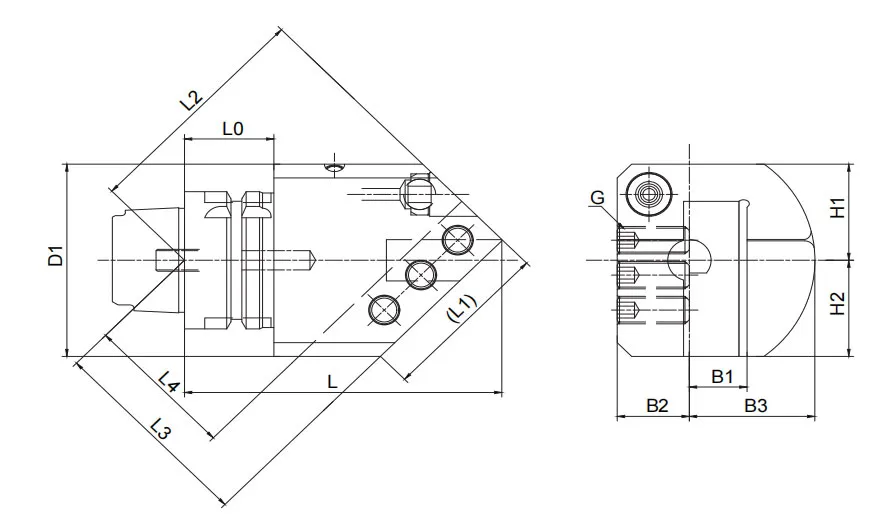 SPECIFICATION OF HSK･T TURNING TOOLS SBN FOR EXTERNAL AND FACING