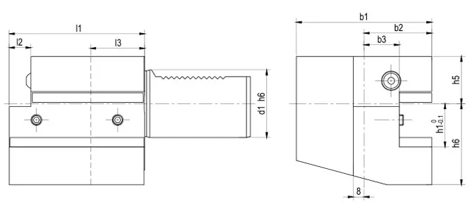 SPECIFICATION OF AXIAL HOLDER FORM C1 RIGHT