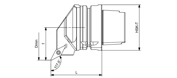SPECIFICATION OF HSK-T TURNING TOOL SVPBR | SVPBL | SVPCR | SVPCL 117.5°/35°